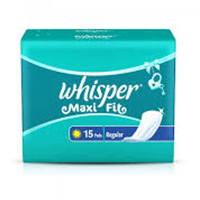 Whisper Maxi Fit Regular Sanitary Pads 15 Pads1PACK