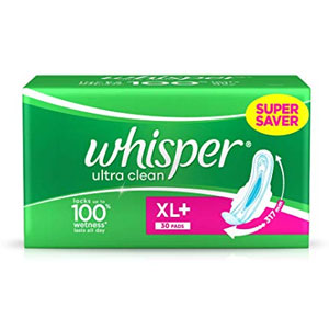 Whisper Ultra Clean XL+ 30 Pads1PKT