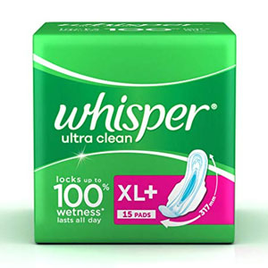 Whisper Ultra Clean XL+ 15 Pads1PKT