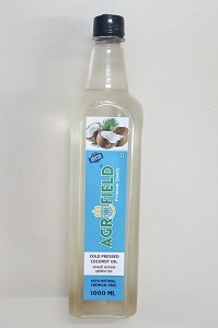 Coconut Oil Cold Pressed (लाकडी घाणा) Agrofield 1 LTR (1)