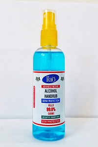DE RIO Advanced Alcohol Handrub / Disinfectant (Sanitizer) 120 ML (1)