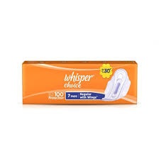 Whisper Choice Regular Sanitary Pads 7 Pads1PKT