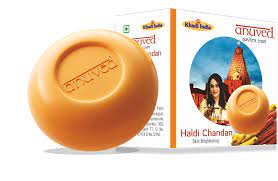 Anuved Haldi Chandan Soap 125 GM (1)