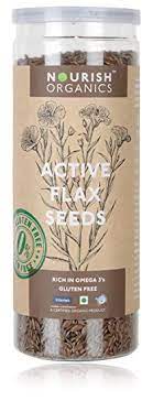 Active Flax Seeds Nourish Organics 180 GM (1)