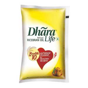Dhara Life Rice Bran Oil1LTR