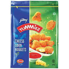 Godrej Yummiez Cheese Corn Nuggets 400 GM (1)
