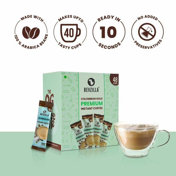 Bevzilla Colombian Gold Instant Coffee Sachet 2 GM (1)
