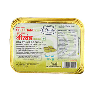 Chitale Full Cream Shrikhand Elaichi 100 GM (1)